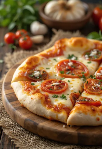 Pizza ai Pomodori Secchi със сушени домати и сирене