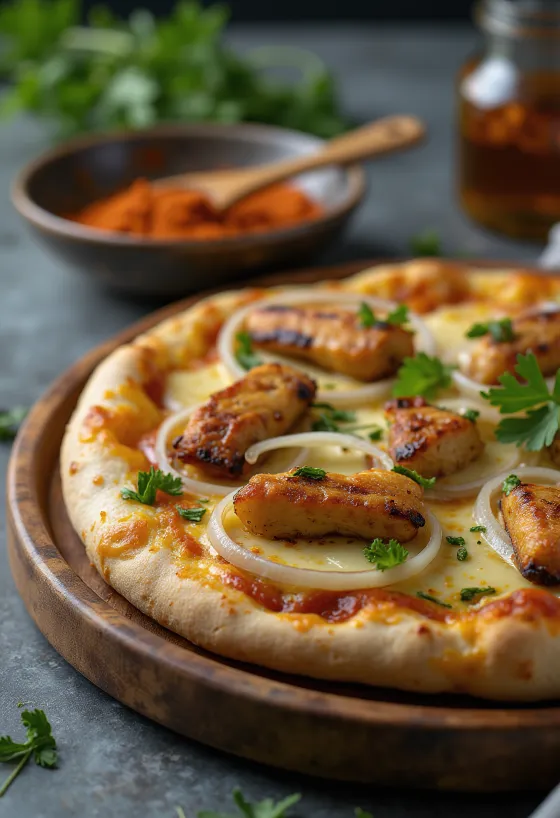 Сервирана Pizza Ghanaian Style