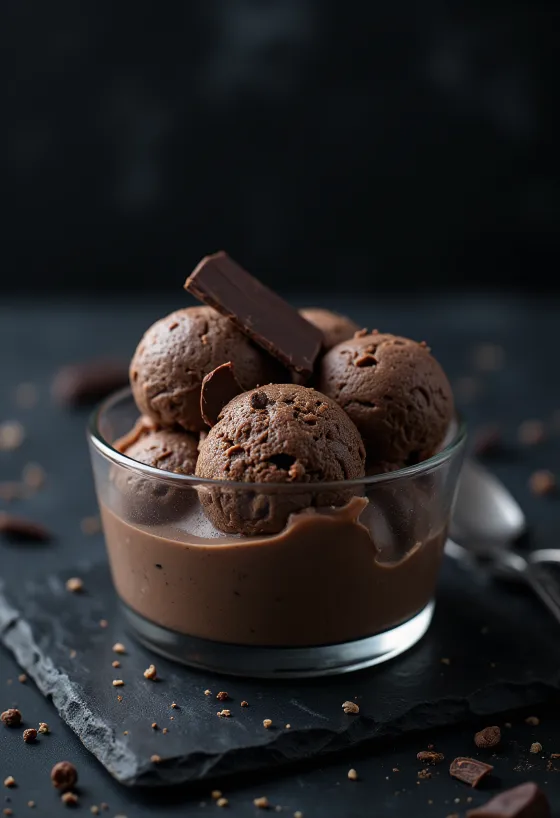 Ментово шоколадово парфе с прясна мента