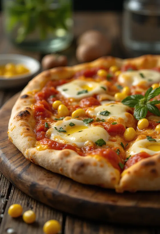 Pizza al Mais с царевица и сирене