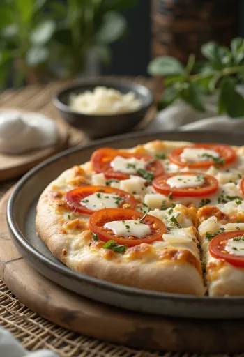 Pizza al Mascarpone с босилек и пармезан