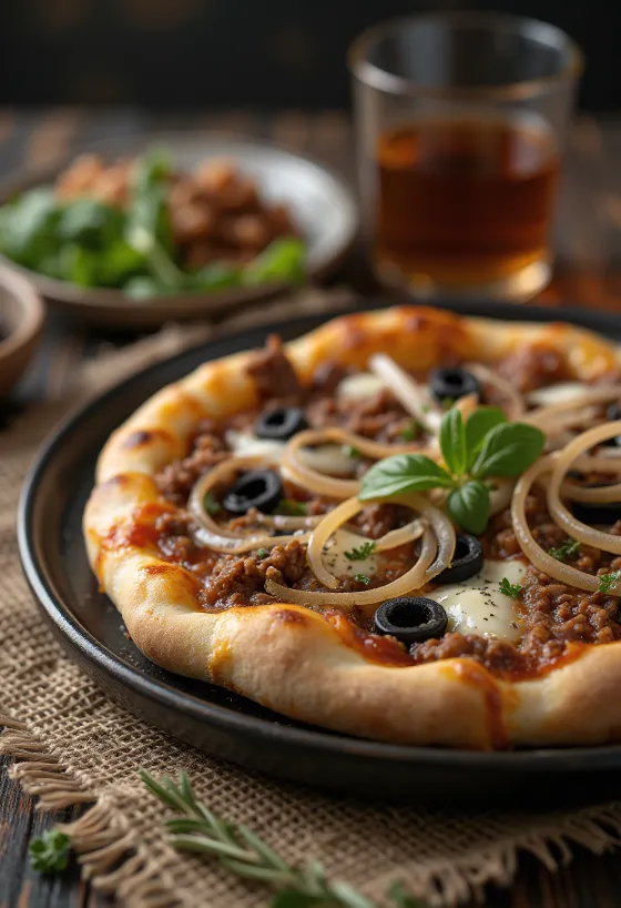 Сервирана Pizza Libyenne