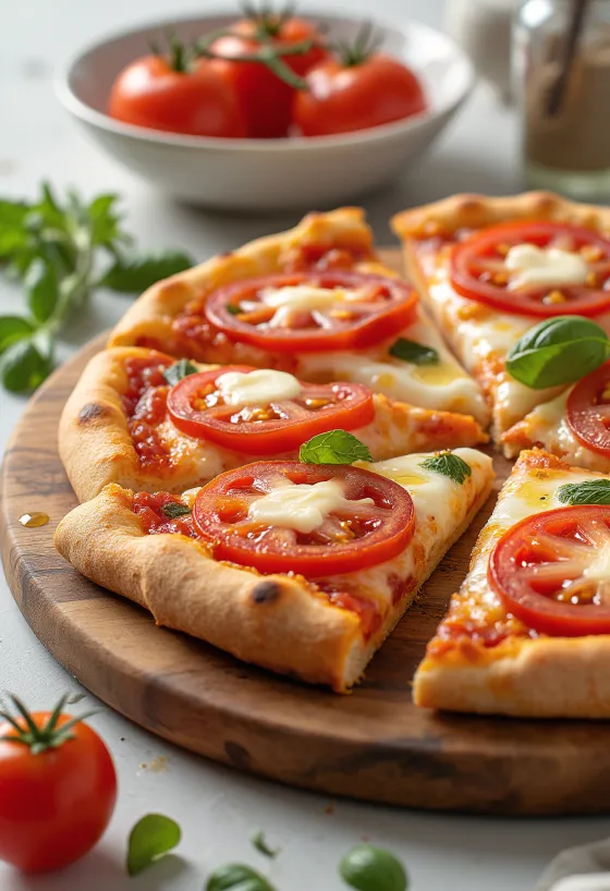 Pizza al Pomodoro Fresco с пресни домати и моцарела