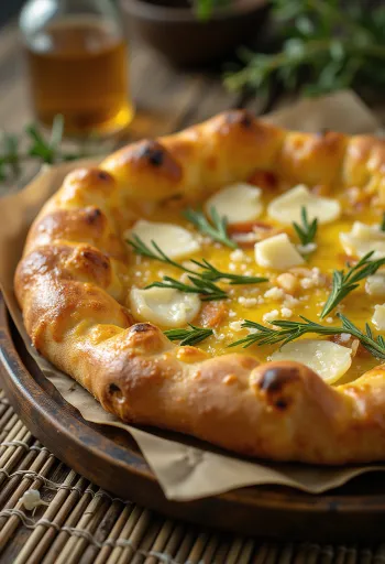 Pizza al Rosmarino с розмарин и пармезан