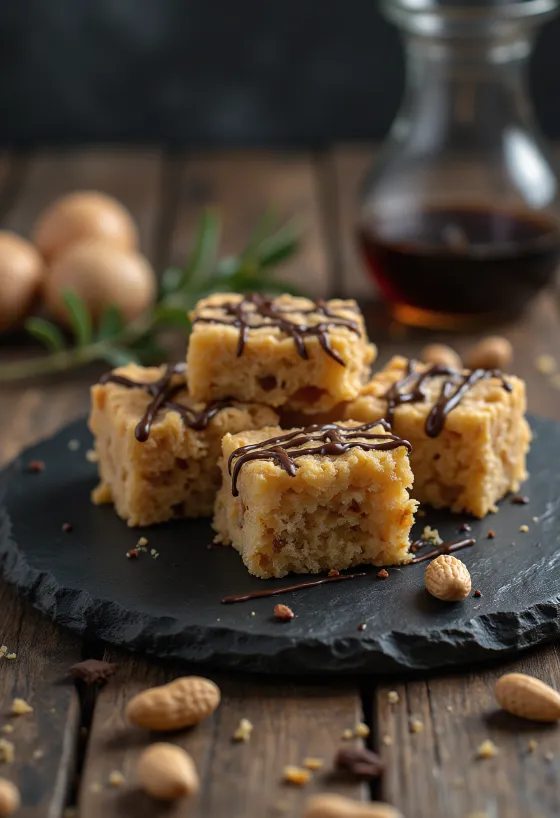 Диетична пасока с фъстъци и шоколад