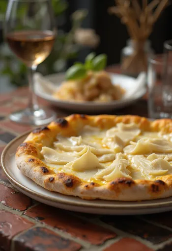 Pizza al Tartufo Bianco с бял трюфел и сирена