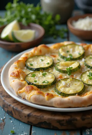 Pizza al Zucchini с тиквички и сирена