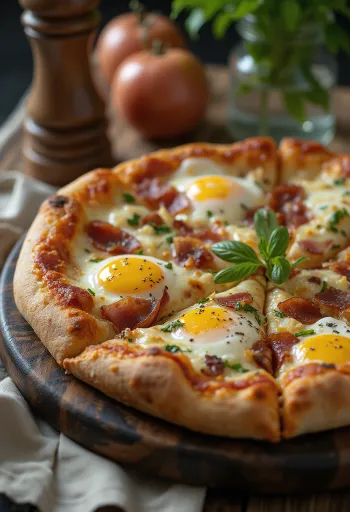 Pizza Rustica Abruzzese с бекон, яйца и сирене пекорино