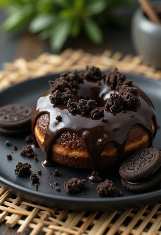 Mud Pie Doughnut, прясно сервиран