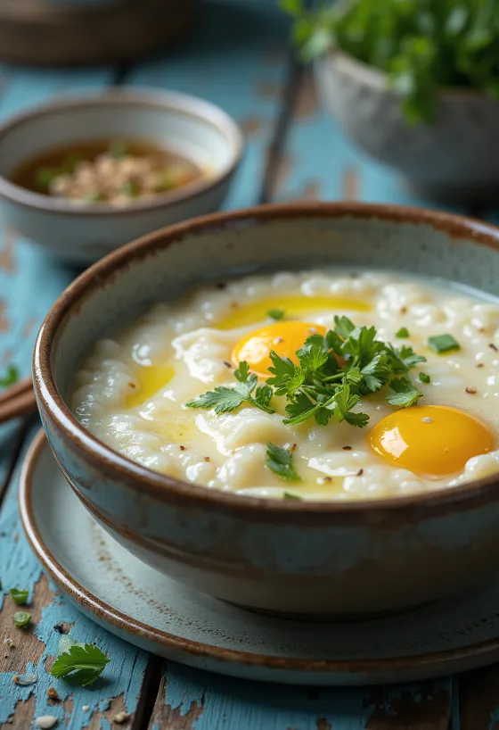 Конджи с яйца, с богат вкус на яйца и джинджифил
