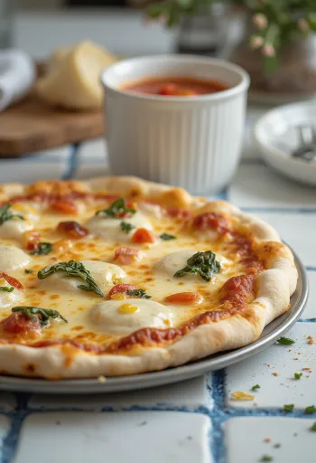 Pizza alla Ricotta с рикота и сирене