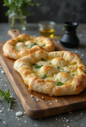 Пица Бианка Романа – Римска бяла пица със зехтин и розмарин, сервирана