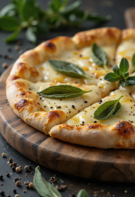 Pizza alla Salvia със салвия и сирене