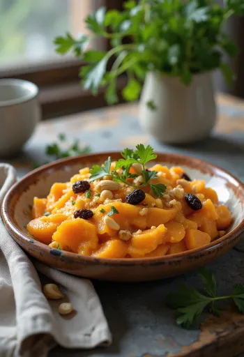 Gajar ka halwa с кондензирано мляко, сервирана