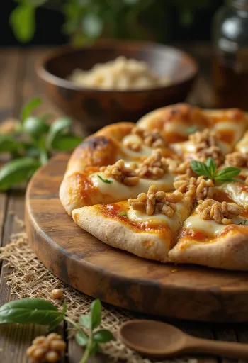 Pizza alle Noci с орехи и сирене