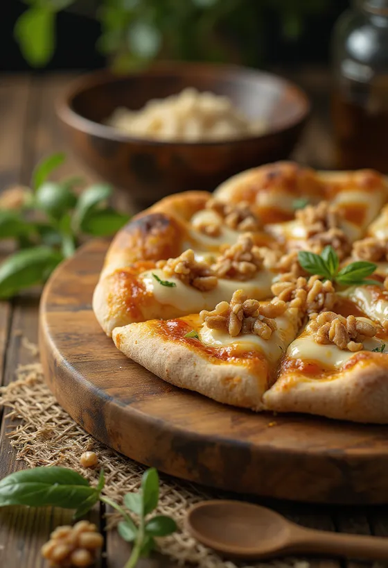 Pizza alle Noci с орехи и сирене