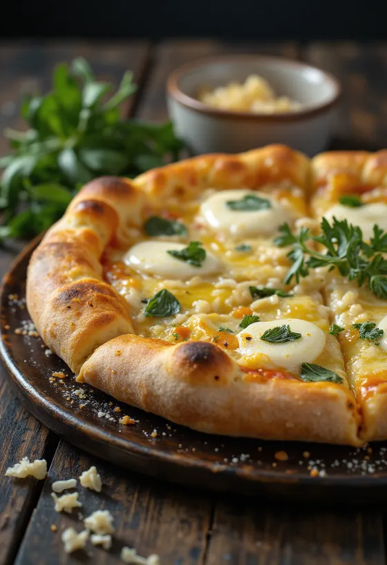 Pizza all’Aglio с чесън и сирене
