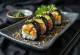 Veggie Gimbap, прясно приготвен със зеленчуци и авокадо
