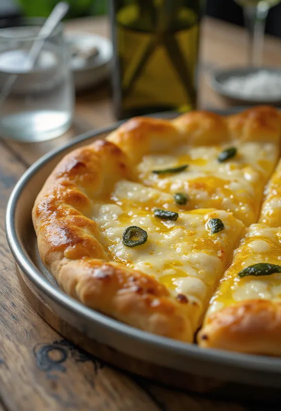 Pizza all’Olio с екстра върджин зехтин и пресни билки