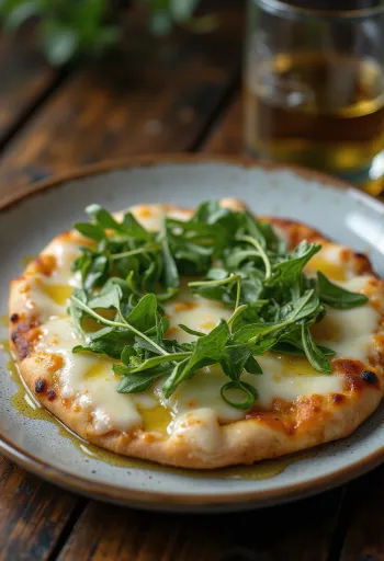 Pizza Bianca con Rucola с рукола и сирене