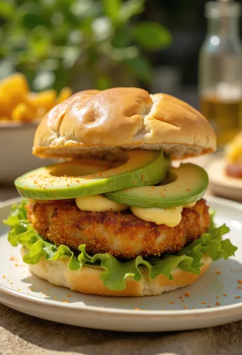 Сервиран тофу бургер