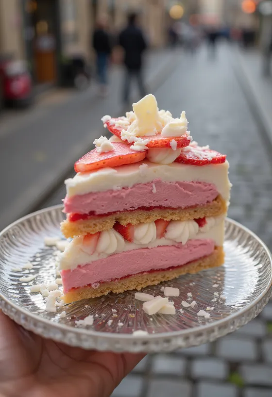 Сладолед Viennetta Strawberry с ягодови слоеве и хрупкав шоколад