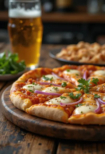 Kimchi pizza с корейско кимчи и сос гочуджанг