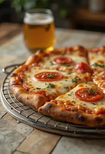 New York Style Pizza с тънко тесто и големи парчета