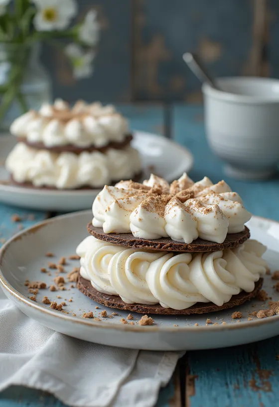 Виенета Ванилия сладоледена торта с шоколадови слоеве