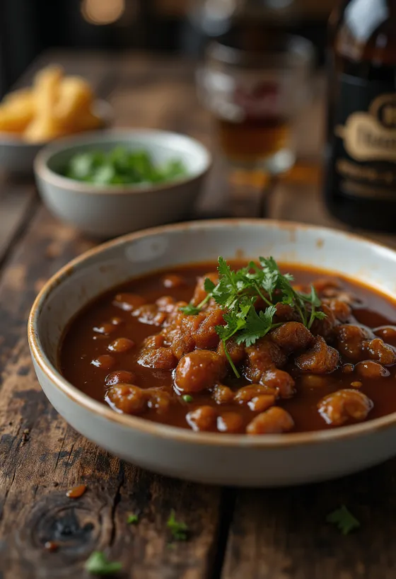 Пикантен сос от тамаринд, сервиран с меса на скара