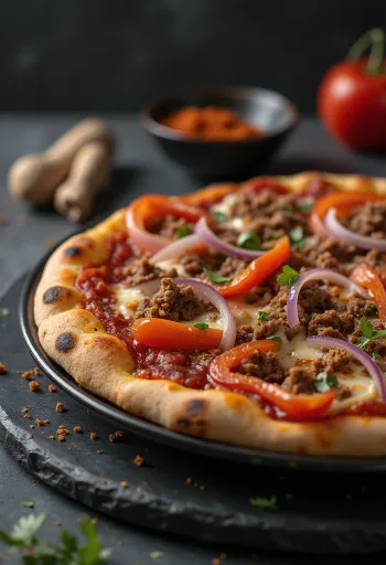 Pizza Algerienne сервирана