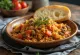 Ориз с месо сервиран