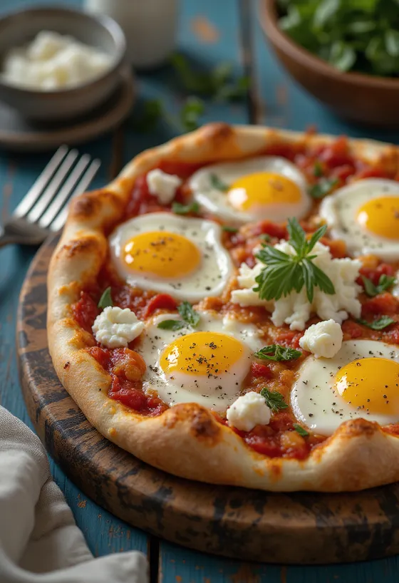 Pizza alla Norma със сицилиански патладжан и рикота