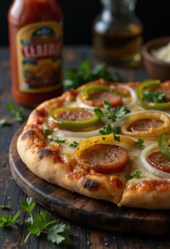 Pizza Carioca с бразилско сирене и пушена наденица