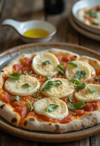 Pizza Cilentana с моцарела ди Буфала и сирене проволоне