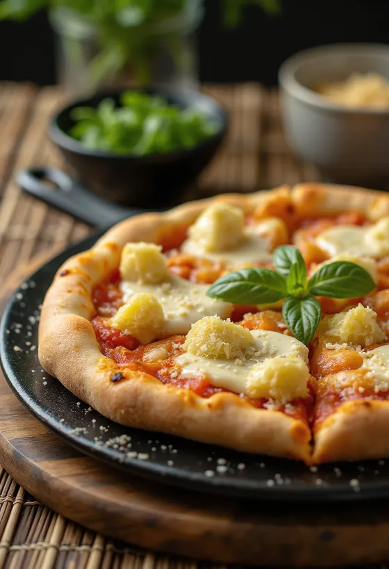 Pizza ai Carciofini с артишок и сирене