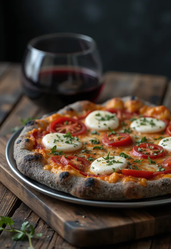 Pizza di Grano Arso от прегоряло зърно с италиански сирена