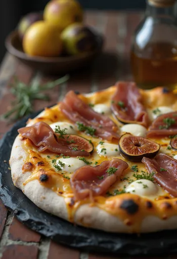 Pizza ai Fichi e Prosciutto със смокини и прошуто