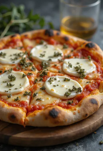 Pizza ai Formaggi di Capra с козе сирене и моцарела